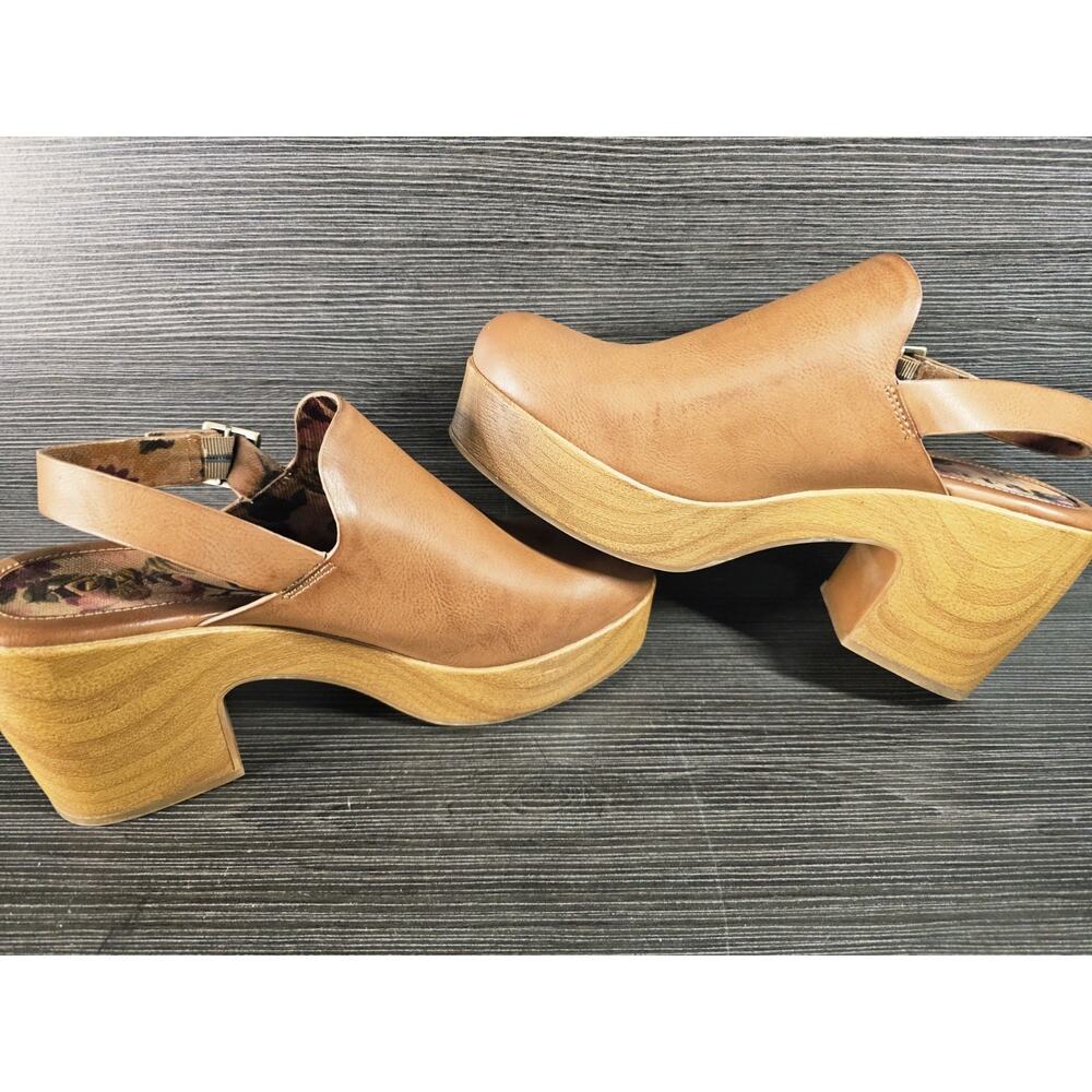 Korks Soho Clog Mules Womems Sz 11 Brown Platform KR0024016 CBUJ24 - Picture 8 of 10